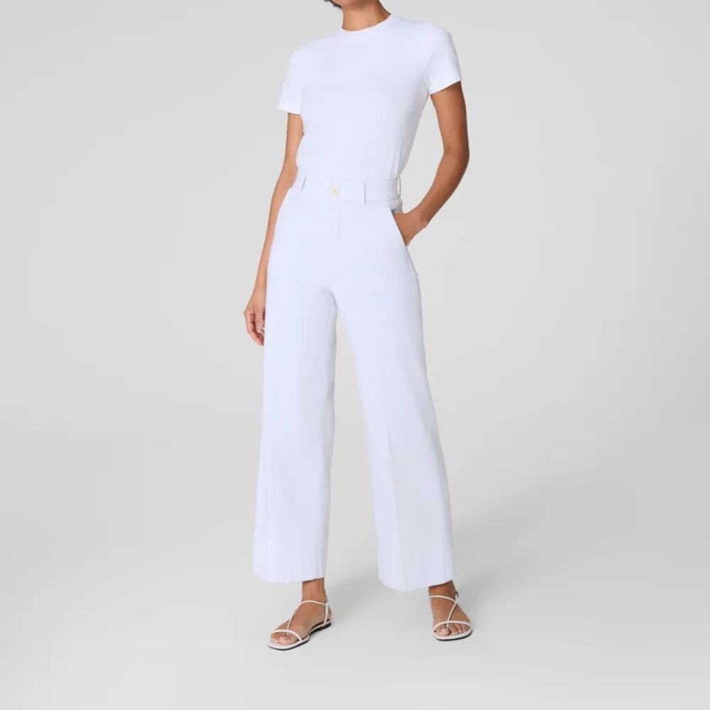 SPANX White Wide Leg Pants